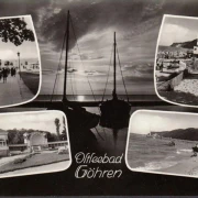 AK Göhren, Promenade, Strand, Abendstimmung, gelaufen