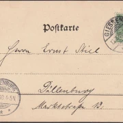 AK Gruss aus Giessen, Seltersweg, gelaufen 1898