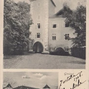 AK Gmünd, Schloss, gelaufen 1908