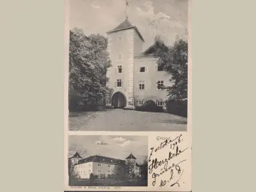 AK Gmünd, Schloss, gelaufen 1908