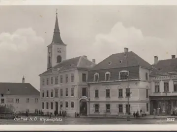 AK Gmünd, Fürsorgerat, Buchdruckerei, gelaufen 1939