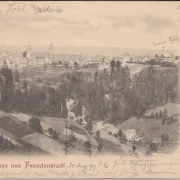 AK Gruss aus Freudenstadt, Stadtansicht, Kirche, gelaufen 1899