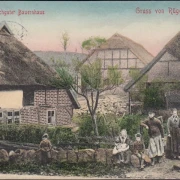 AK Gruss von Rügen, Mönchguter Bauernhaus, gelaufen 1908