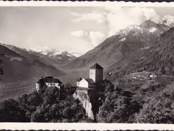 AK Dorf Tirol, Schloss Tirol, Castel Tirolo, gelaufen 1959