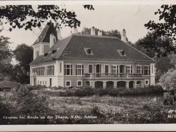 AK Grossau bei Raabs, Schloss, gelaufen 192?