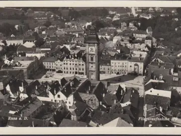 AK Enns, Fliegeraufnahme, gelaufen 1931