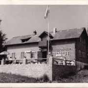 AK Stössing, Hergerberghütte, Terrasse, Ortsgruppe St. Pölten, ungelaufen