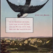 AK Gruss aus Beuron, Als am Gnadenort ich kniete, gelaufen 1923