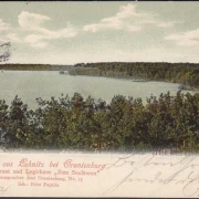 AK Gruss aus Lehnitz, Restaurant und Logirhaus Zum Seelöwen, gelaufen 1904