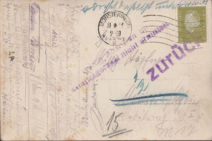 AK Män drup 1933, Kegelfreunde, personalisierte AK, Unzustellbar zurück, gelaufen 1933