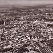 AK Braunschweig, Fliegeraufnahme, Stadtansicht, ungelaufen