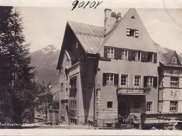 AK Bad Gastein, Kurhaus Dr. Thaler, ungelaufen- datiert 1937