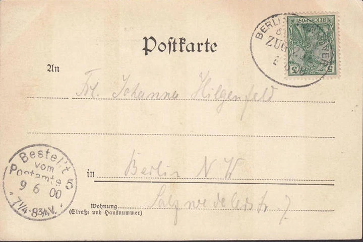 AK Gruss aus Hannover, Döhrener Turm, Bahnpost, gelaufen 1900