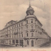 AK Gruss aus Linz, Neues Vereinshaus, gelaufen 1898