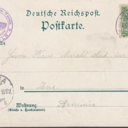 AK Gruss Rinteler Klippenturm, gelaufen 1897