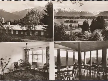 AK Grafenaschau, Evangelisches Freizeitenheim, gelaufen 1963