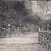 AK Zeuthen, Restaurant Waldhaus, Raufangwerder, gelaufen 1920