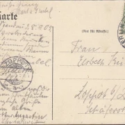 AK Gruss aus Spandau, Hotel Friedrichshof, Germania Säle, Bhanpost, gelaufen 1905