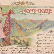 AK Mont Dore, Panoramaansicht, gelaufen 1903