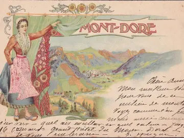 AK Mont Dore, Panoramaansicht, gelaufen 1903