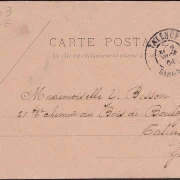 AK Bordeaux, Teil des Neuen Marktes, gelaufen 1904