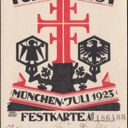 AK München, 13. Deutsches Turnfest 1923, Festkarte, Kartennummer 186488, ungelaufen