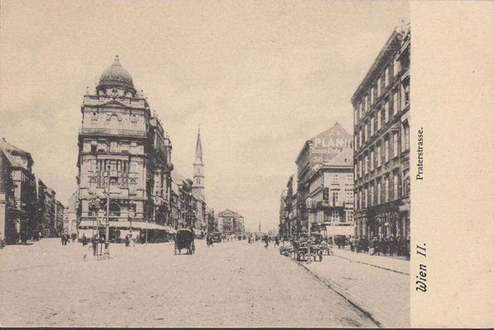 AK Wien, Praterstraße, ungelaufen