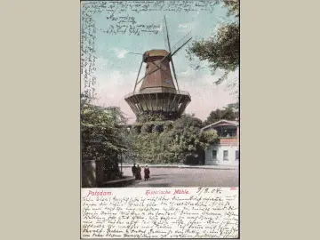 AK Potsdam, Historische Mühle, gelaufen 1904