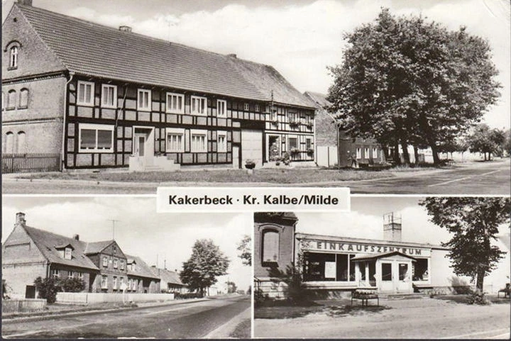 AK Kakerbeck, Einkaufszentrum, Straßenansicht, gelaufen