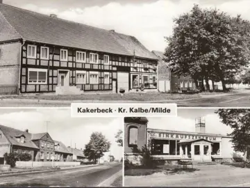 AK Kakerbeck, Einkaufszentrum, Straßenansicht, gelaufen