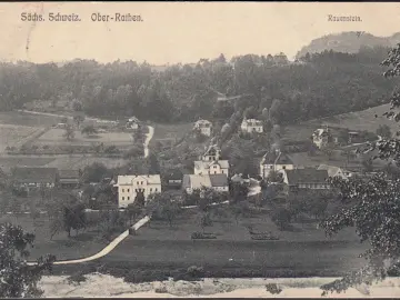 AK Oberrathen, Stadtansicht, Rauenstein, Feldpost, gelaufen 1913