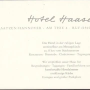 AK Laatzen, Hotel Haase, Klappkarte, Mehrbild, ungelaufen