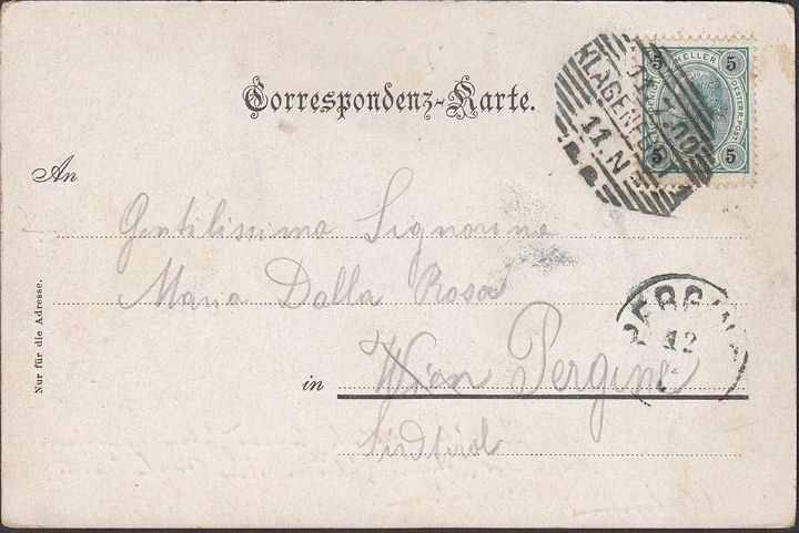 AK Gruss vom Wöthersee, Hotel und Militär Schwimmschule, gelaufen 1900