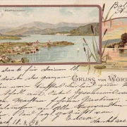 AK Gruss vom Wöthersee, Pörtschach, Maria Wörth, gelaufen 1898