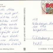 AK Rügen, Alte Mönchguter Tracht, gelaufen 1988