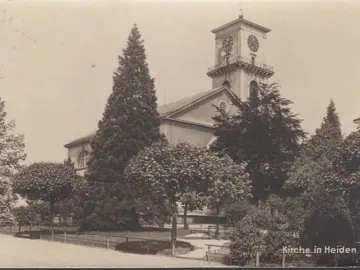 AK Heiden, Kirche, gelaufen 1927