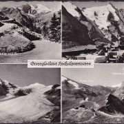 AK Grossglocker, Hochalpenstraße, Terrasse, gelaufen 1958