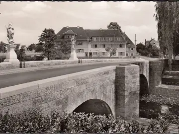 AK Bad Krozingen, Nepomukbrücke, ungelaufen