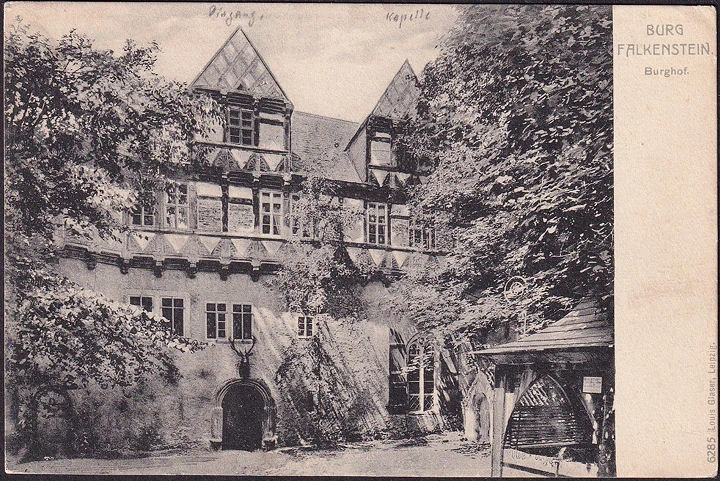 AK Selketal, Burg Falkenstein, Burghof, ungelaufen