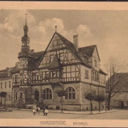 AK Harzgerode, Rathaus, gelaufen 1924