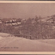 AK Harzgerode, Stadtansicht im Winter, gelaufen 1929