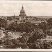 AK Harzgerode, Stadtansicht mit Kirche, ungelaufen- datiert 1954