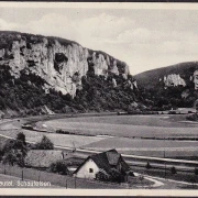 AK Oberes Donautal, Schaufelsen, Bahnstrecke, ungelaufen