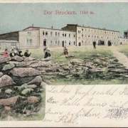 AK Der Brocken, Brockenhaus, gelaufen 1906