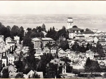 AK Heiden, Stadtansicht mit Kirche, gelaufen 1962