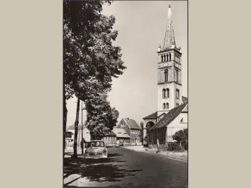 AK Oranienburg, Havelstraße, Kirche, ungelaufen