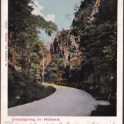 AK Hirschprung im Höllental, Bahnpost, gelaufen  1905