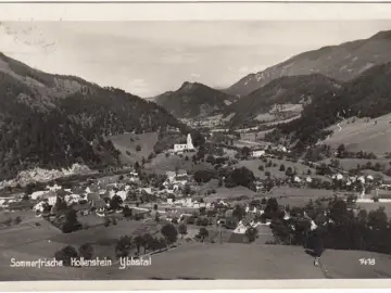 AK Hollenstein an der Ybbs, Ortsnasicht, Ybbstal, gelaufen 1940