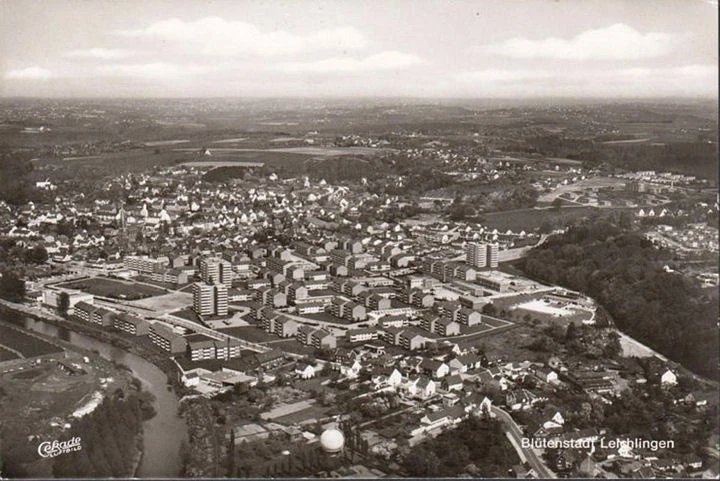 AK Leichlingen, Fliegeraufnahme, Stadtansicht, ungelaufen