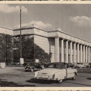 AK München, Haus der Kunst, Stempel des SPD Parteitages, gelaufen 1956